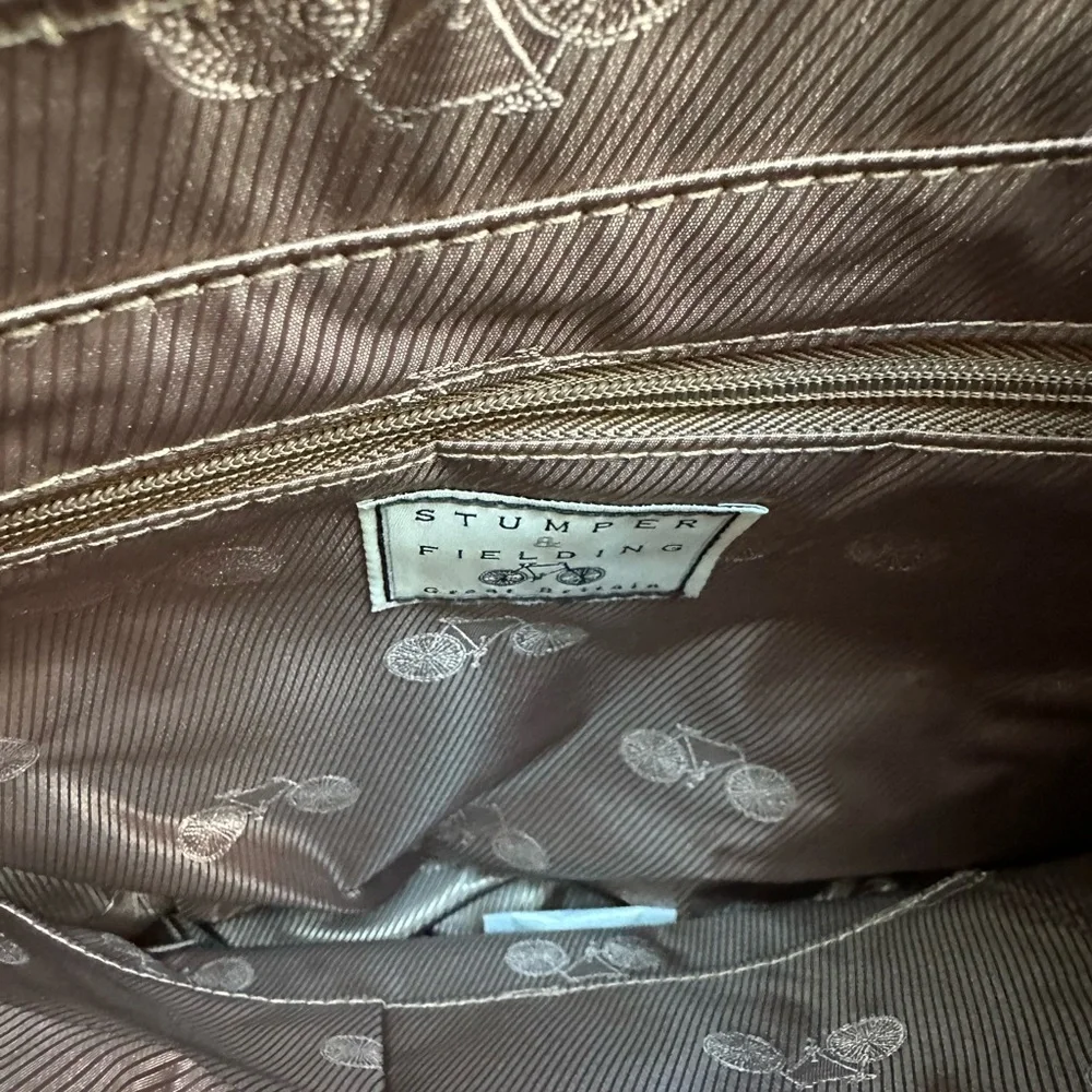 STUMPER & FIELDING LONDON HERITAGE CANVAS GREY MESSENGER BAG - THE LOXLEY NWT